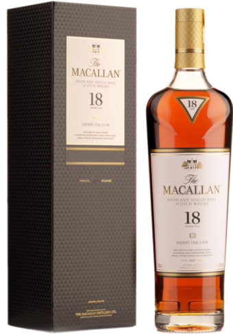 Macallan 18 Year Old Sherry Oak Single Malt Scotch Whisky (Limited time offer item – other promotion offers and W Rewards are not applicable)-123487