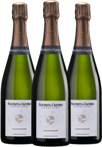 Beaumont des Crayeres Fleur Blanche Blanc de Blancs Brut 2019 - 3 Bottle Pack-BP_152647