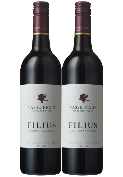 vasse felix filius cabernet sauvignon 2017 - twin pack
